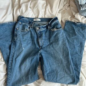 ultra high rise 90’s straight abercrombie jeans
